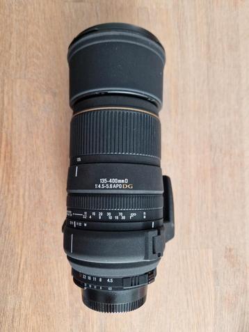 Sigma 135-400 1:4.5-5.6APO DG Nikon beschikbaar voor biedingen