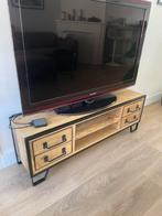 Tv meubel met lades massief mangohout, Huis en Inrichting, Minder dan 100 cm, 25 tot 50 cm, 100 tot 150 cm, Zo goed als nieuw