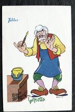 Gepetto (van Pinokkio) waagt zich aan verven, Reclame Tobler, Ongelopen, Kinderen, Voor 1920, Verzenden