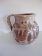 Aardewerk kannetje met vogels.( 14 cm), Antiek en Kunst, Ophalen of Verzenden
