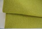 Kvadrat Hallingdal 65 420; geel tinten; restant meubelstof, Wol, 120 cm of meer, Geel, Nieuw