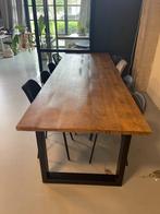 Eettafel hout met stalen poten | 8 personen 301x100 cm, Huis en Inrichting, Tafels | Eettafels, Ophalen, 200 cm of meer, 50 tot 100 cm