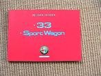 instructieboek Alfa 33 Sportwagon, Ophalen of Verzenden