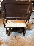 Oud Fietsstoeltje - Vintage Charme, Huis en Inrichting, Stoelen, Ophalen, Gebruikt, Bruin, Metaal