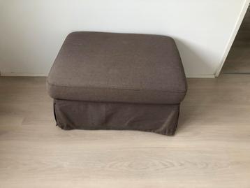 Ektorp bank Ikea, driezits met poef, taupe - afbeelding 4