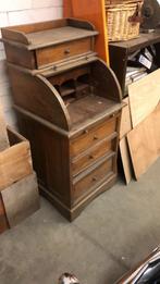 Secretaire , massief Teakhout, koloniale kleur, Ophalen of Verzenden, Gebruikt, Koloniaal. Indonesia