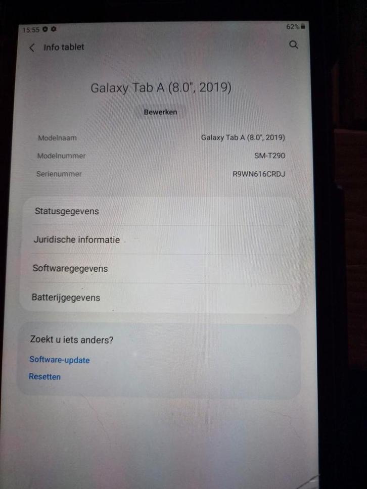 Samsung tab A (8.0,2019l, Computers en Software, Apple iPads, Gebruikt, Overige modellen, Wi-Fi, 8 inch, 32 GB, Zwart, Ophalen of Verzenden