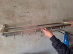 RVS Kapstok nieuw ! met 10 Haken en 10 kapstokjes, Huis en Inrichting, Wandkapstok, Gebruikt, Ophalen of Verzenden, Minder dan 100 cm
