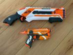 Nerf Roughcut 2X4 Shotgun + Firestrike Elite Pistol, Ophalen, Zo goed als nieuw