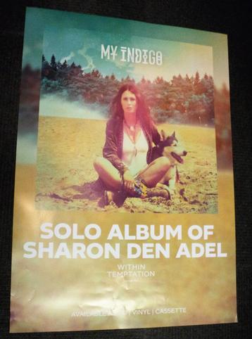 Sharon den Adel PROMO POSTER Within Temptation My Indigo beschikbaar voor biedingen