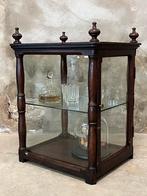 Antieke toonkast, toonbank vitrine, uniek, Ophalen, Gebruikt, 50 tot 100 cm, Glas