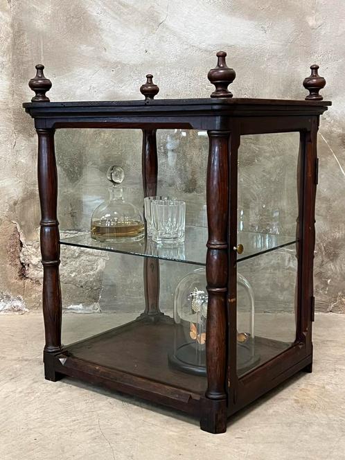 Antieke toonkast, toonbank vitrine, uniek, Huis en Inrichting, Kasten | Vitrinekasten, Gebruikt, Minder dan 100 cm, 50 tot 100 cm