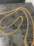 14 karaats gouden ketting, 60 cm lang, 3.1 mm breed, Sieraden, Tassen en Uiterlijk, Kettingen, Nieuw, Goud, Goud, Ophalen of Verzenden