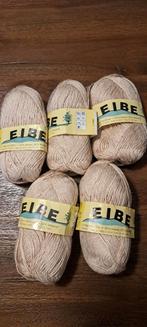 5 Bollen EIBE Garen - Linnen/Polyacryl, Beige, Nieuw, Ophalen of Verzenden, Linnen