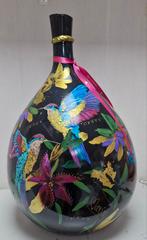 Handbeschilderde Vaas met Kolibries Opruiming, 50 tot 75 cm, Zwart, Nieuw, Ophalen of Verzenden