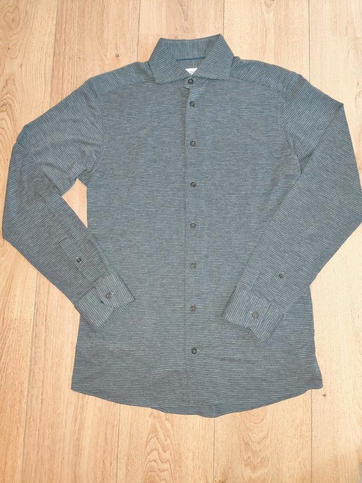 ETON slim overhemd zgan, Kleding | Heren, Overhemden, Zo goed als nieuw, Halswijdte 39/40 (M), Blauw, Ophalen of Verzenden