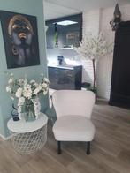 Te koop leuke stoel gebroken wit/creme, Huis en Inrichting, Fauteuils, Ophalen of Verzenden, Zo goed als nieuw, Stof