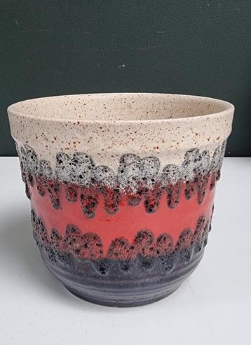 Vintage West-Germany Bay Keramiek fat lava bloempot beschikbaar voor biedingen