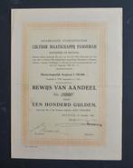 Cultuur Maatschappij Pasoemah - Batavia (Ned.Indie) 1926, Postzegels en Munten, Aandelen en Waardepapieren, Verzenden, 1920 tot 1950