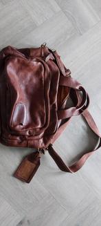 Cowboysbag tas cognac, Ophalen of Verzenden, Bruin, Leer