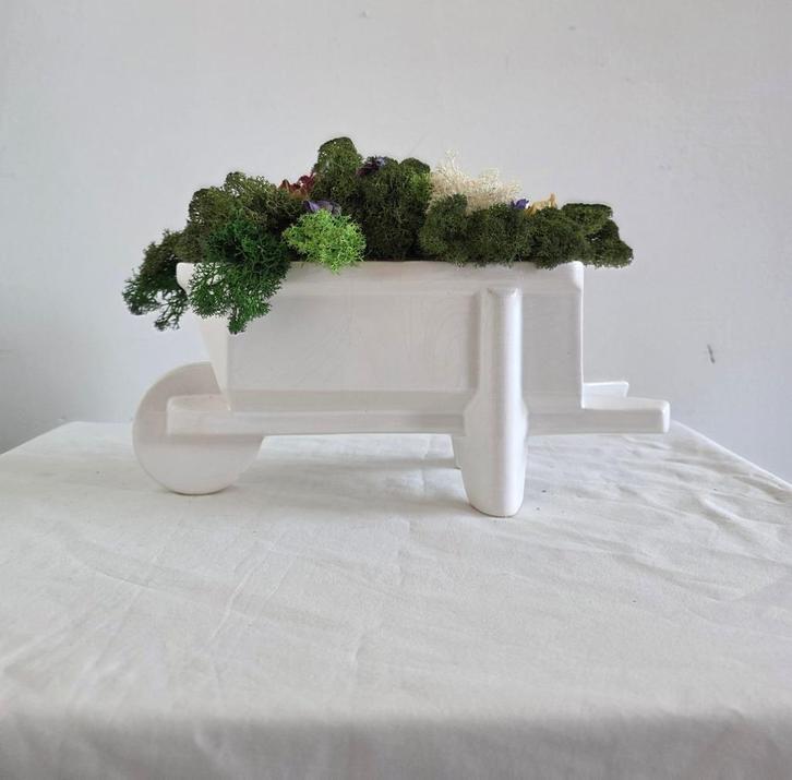 Vase - Porcelain, Icelandic Moss, Huis en Inrichting, Woonaccessoires | Vazen, Overige kleuren, Minder dan 50 cm, Glas, Ophalen of Verzenden