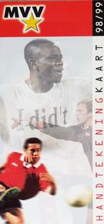 Handtekeningenkaart MVV Maastricht - seizoen 1998/1999, Verzamelen, Ophalen of Verzenden, Zo goed als nieuw, PSV, Spelerskaart