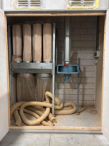 Zaagsel afzuiging / Stofafzuiginstalatie / Hout / Ventilatie beschikbaar voor biedingen
