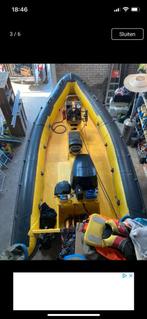 Rib wijdbody met 140 pk, Watersport en Boten, Rubberboten, Gebruikt, 120 tot 200 pk, Benzine, Overige materialen