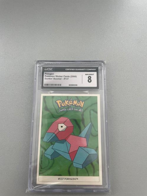 Porygon pokemon sticker €137 cgc 8, Hobby en Vrije tijd, Verzamelkaartspellen | Pokémon, Zo goed als nieuw, Losse kaart, Ophalen of Verzenden