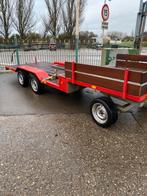 Aanhangwagen - schamelwagen voor mini graver ., Ophalen, Gebruikt