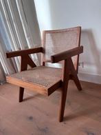 Stijlvolle houten stoel met rieten zitting, Huis en Inrichting, Stoelen, Bruin, Ophalen of Verzenden, Zo goed als nieuw, Eén