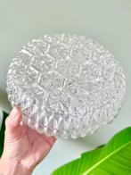Vintage glazen plafondlamp plafonnière bloemen, Huis en Inrichting, Lampen | Plafondlampen, Ophalen of Verzenden, Zo goed als nieuw