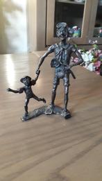 Bronzen beeldje clini clown - Da Vinci, Ophalen of Verzenden, Zo goed als nieuw, Mens