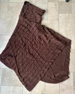 Bruine poncho 100% acryl, Ophalen of Verzenden, Zo goed als nieuw, Bruin