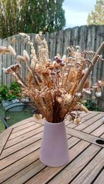 Droogbloemen boeket in vaas, Huis en Inrichting, Ophalen, Zo goed als nieuw