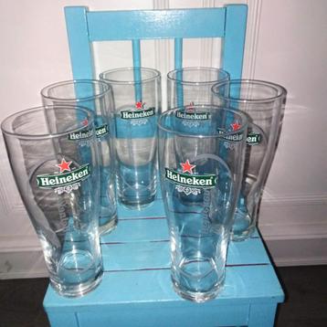 Heineken glazen 0,5 liter set van 6 beschikbaar voor biedingen