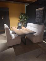 Prachtige Roef eettafelbank 190cm nu eenmalig €598,-, Ophalen, Nieuw, Stof, Vijf, Zes of meer stoelen