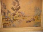 Aquarel van Adriaan Christiaan Willem Terhell 1863-1949, Antiek en Kunst, Kunst | Schilderijen | Klassiek, Ophalen