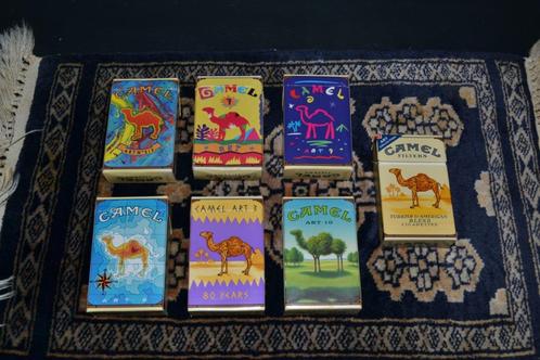 Camel vintage verzamelaars pakjes 7 stuks, Verzamelen, Rookartikelen, Aanstekers en Luciferdoosjes, Gebruikt, Tabaksdoos of Verpakking