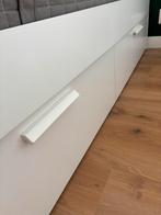 BRIMNES bedframe met opberglades incl. LÖNSTET lattenbodem, Ophalen, Gebruikt, Wit, Tweepersoons