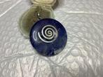 DESIGN HANGER MET LAPIS LAZULI EDELSTEEN, Sieraden, Tassen en Uiterlijk, Antieke sieraden, Verzenden, Hanger, Met edelsteen