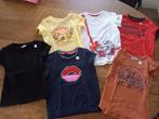 Meisjes tshirts 110/116 waarvan 2 nieuw, Ophalen of Verzenden, Zo goed als nieuw, Meisje, Shirt of Longsleeve