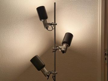 Vintage Anvia Space Age Lamp, Retro Chroom Bruin Jaren 60 beschikbaar voor biedingen