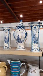 Delfts Blauw Vaas Set, Antiek en Kunst, Antiek | Vazen, Ophalen