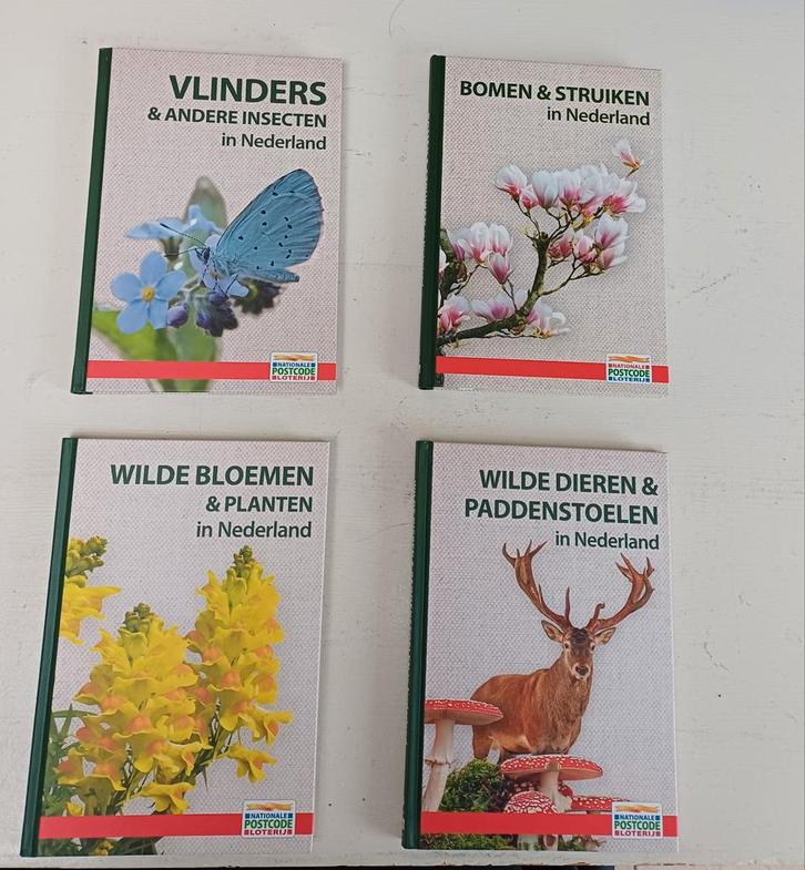 4 Natuurboeken Nederland - Vlinders, Bomen, Bloemen, Dieren, Boeken, Natuur, Nieuw, Natuur algemeen, Ophalen of Verzenden