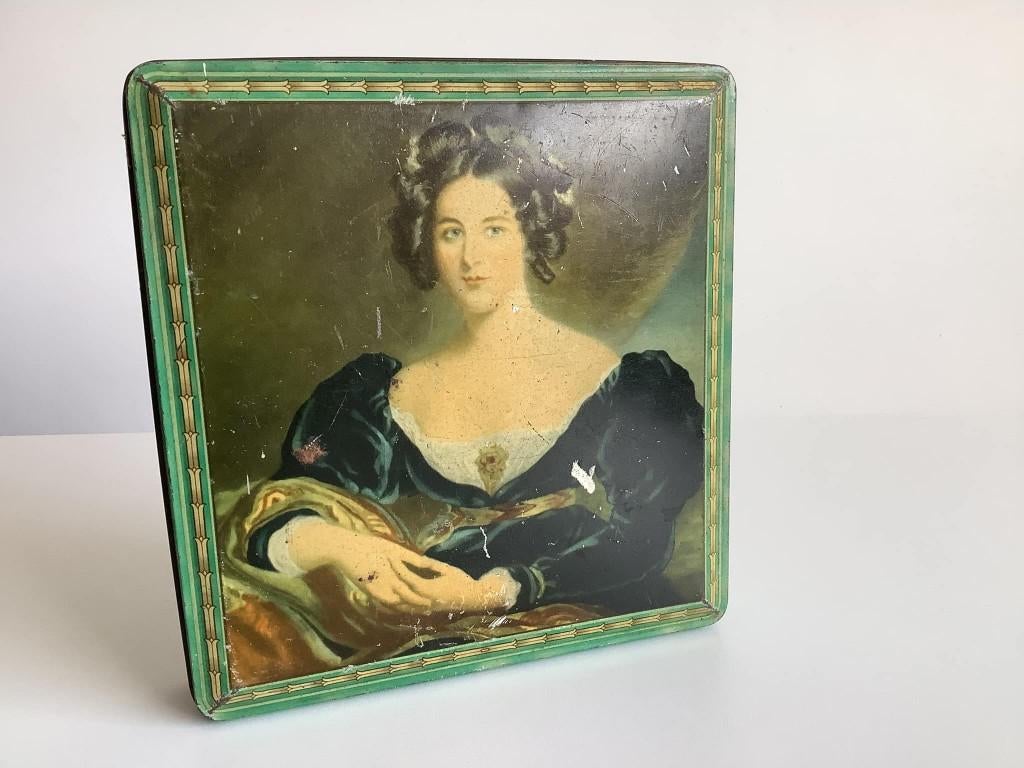 mooi vintage Delacre koekblik, Verzamelen, Blikken, Gebruikt, Koek(jes), Overige merken, Ophalen of Verzenden