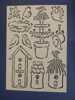 Embossing mal LE2409 vogel/vogelhuisjes, Hobby en Vrije tijd, Ophalen of Verzenden, Zo goed als nieuw, Overige thema's, Pons of Mal