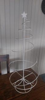 Kerstboom wit metaal spiraal met ophanghaakjes, Ophalen, Zo goed als nieuw