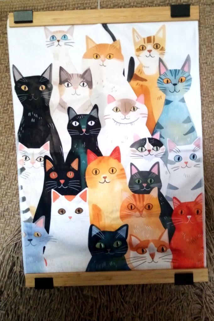 😻 Katten wandhanger poezen 100% ➡️ dieren goede doelen, Huis en Inrichting, Woonaccessoires | Wanddecoraties, Nieuw, Ophalen