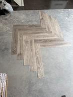 Pvc/laminaat dry-back herringbone, Huis en Inrichting, Stoffering | Vloerbedekking, Ophalen, Nieuw, Grijs, Overige typen